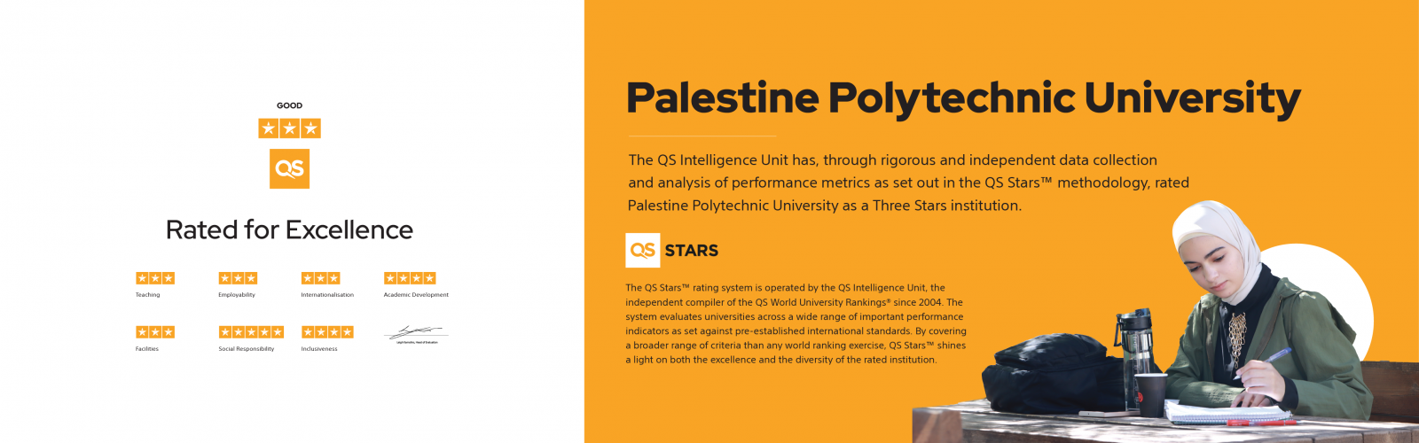 Palestine Polytechnic University (PPU) - ٍَQS 3 stars 