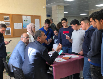 Palestine Polytechnic University (PPU) - جامعة بوليتكنك فلسطين تشارك في معرض المهن المستقبلية في مدرسة طاليثا قومي في بيت جالا