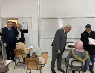 Palestine Polytechnic University (PPU) - ادارة الجامعة في جولة على قاعات الامتحانات النهائية