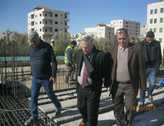 Palestine Polytechnic University (PPU) - رئيس مجلس الامناء يتفقد مبنى الخدمات الطلابية