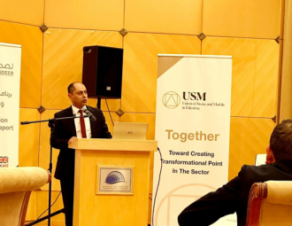 Palestine Polytechnic University (PPU) - جامعة بوليتكنك فلسطين تشارك في ورشة عمل إطلاق برنامج تأهيل مشرفي السلامة والصحة المهنية في قطاع صناعة الحجر والرخام