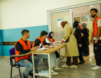 Palestine Polytechnic University (PPU) - طُلّابُ جامِعَةِ بوليتكنكِ فِلَسْطينَ يُشارِكونَ في مُحاكاةٍ انتخابيَّةٍ ضِمْنَ مَشْروعِ رُوّادِ المُشارَكَةِ – سُفَراءِ الانتِخاباتِ الشَّبا