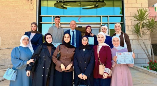 Palestine Polytechnic University (PPU) - جامعة بوليتكنك فلسطين تشارك في حفل تكريم  " القيادات الشابة الصحية والإسعاف الأولي " برعاية وزارة التربية والتعليم العالي