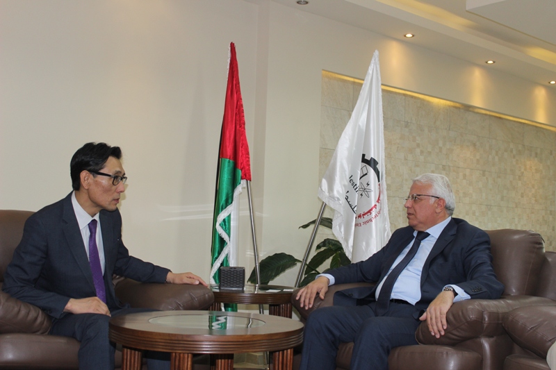 Palestine Polytechnic University (PPU) - جامعة بوليتكنك فلسطين تستقبل ممثل جمهورية كوريا لدى دولة فلسطين ومدير مكتب فلسطين للوكالة الكورية للتنمية