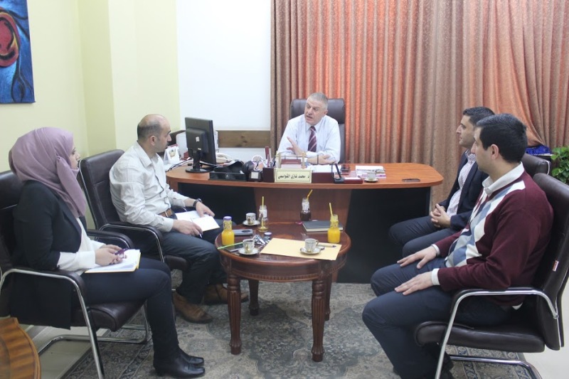 Palestine Polytechnic University (PPU) - جامعة بوليتكنك فلسطين وغرفة تجارة وصناعة وزراعة جنوب الخليل يبحثان آفاق التعاون المشترك