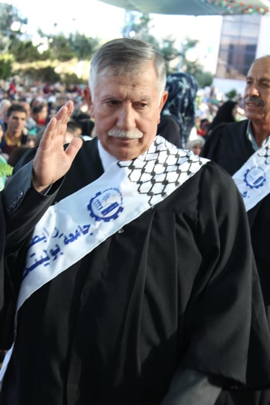 تهنئة من رابطة الجامعيين وجامعة بوليتكنك فلسطين 