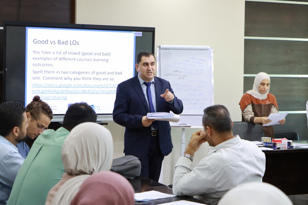 Palestine Polytechnic University (PPU) - مركز التميز في التعليم والتعلم ودائرة تحسين الجودة والاعتماد وكليتي الطب وعلوم الصحة وكلية طب الأسنان ينظمون ورشة عمل  حول مخرجات التعلم  PLOs and CLOs