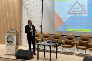 محاضرة علمية بعنوان "حوادث العمل في ورشات البناء"