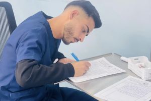 خلال التدريب السريري للطلبة في مستشفى الجمعية العربية للتأهيل