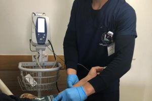 خلال التدريب السريري للطلبة في مستشفى الجمعية العربية للتأهيل