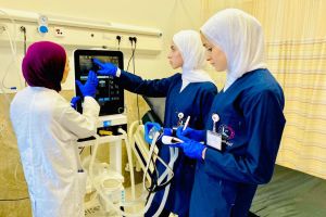 خلال التدريب السريري للطلبة في مستشفى الجمعية العربية للتأهيل