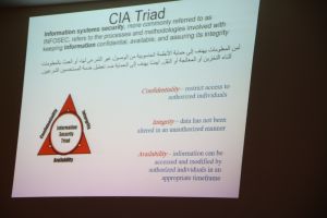 Palestine Polytechnic University (PPU) - اللجنة العلمية في كلية العلوم التطبيقية تعقد محاضرة علمية بعنوان كيف تحمي بياناتك