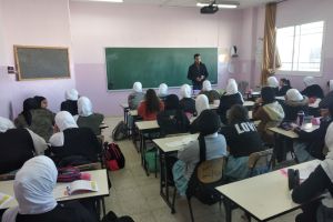 Palestine Polytechnic University (PPU) - وفد من جامعة بوليتكنك فلسطين يزور مدرسة رجب المحتسب الأساسية للبنات