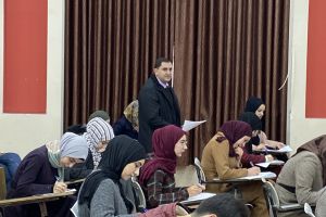 Palestine Polytechnic University (PPU) - ادارة الجامعة في جولة على قاعات الامتحانات النهائية