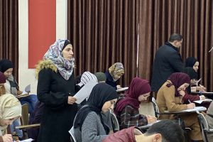 Palestine Polytechnic University (PPU) - ادارة الجامعة في جولة على قاعات الامتحانات النهائية