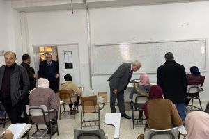 Palestine Polytechnic University (PPU) - ادارة الجامعة في جولة على قاعات الامتحانات النهائية