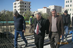 Palestine Polytechnic University (PPU) - رئيس مجلس الامناء يتفقد مبنى الخدمات الطلابية