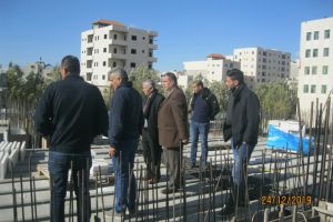 Palestine Polytechnic University (PPU) - رئيس مجلس الامناء يتفقد مبنى الخدمات الطلابية