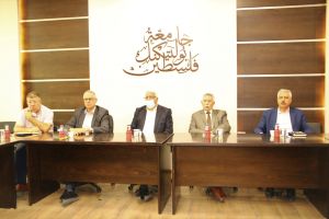 Palestine Polytechnic University (PPU) - رئيس مجلس أمناء وإدارة جامعة بوليتكنك فلسطين تلتقي بكادر كلية الطب وعلوم الصحة‎
