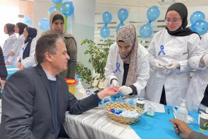Palestine Polytechnic University (PPU) - كلية الطب وعلوم الصحة بجامعة بوليتكنك فلسطين تنظم فعّاليات "نوفمبر الأزرق" اليوم التوعوي الصحي لمرض السكري وسرطان القولون