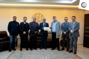 Palestine Polytechnic University (PPU) - رئيس جامعة بوليتكنك فلسطين يستقبل وفداً من أم الفحم وعلى رأسهم رئيس بلدية أم الفحم