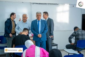 Palestine Polytechnic University (PPU) - إدارة جامعة بوليتكنك فلسطين تقوم بجولة تفقدية لقاعات الامتحانات النهائية للفصل الدراسي الثاني 2023/2022