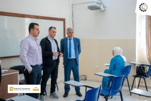 Palestine Polytechnic University (PPU) - إدارة جامعة بوليتكنك فلسطين تقوم بجولة تفقدية لقاعات الامتحانات النهائية للفصل الدراسي الثاني 2023/2022