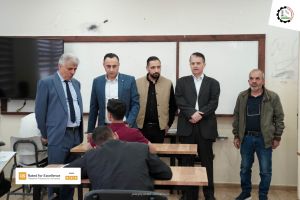 Palestine Polytechnic University (PPU) - إدارة جامعة بوليتكنك فلسطين تقوم بجولة تفقدية لقاعات الامتحانات النهائية للفصل الدراسي الثاني 2023/2022