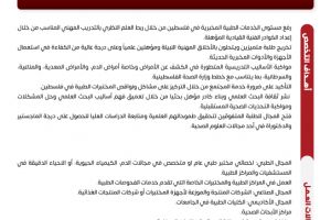 Palestine Polytechnic University (PPU) - نشرات البرامج الأكاديمية لكلية الطب وعلوم الصحة