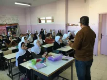 Palestine Polytechnic University (PPU) - وفد من جامعة بوليتكنك فلسطين يزور مدرسة رجب المحتسب الأساسية للبنات
