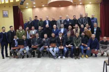 Palestine Polytechnic University (PPU) - وزير النقل والمواصلات يشارك في حفل تخريح  الدورة الخاصة بمدراء الكراجات بجامعة بوليتكنك فلسطين
