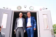 Palestine Polytechnic University (PPU) - جامعة بوليتكنك فلسطين تدشن مركبة الخدمات الطبية ( وحدة الإسعاف المعزولة)