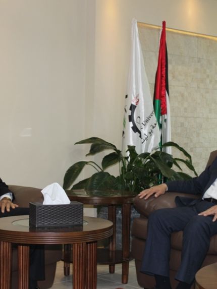 Palestine Polytechnic University (PPU) - جامعة بوليتكنك فلسطين تستقبل وفداً من هيئة تسوية الأراضي والمياه في فلسطين
