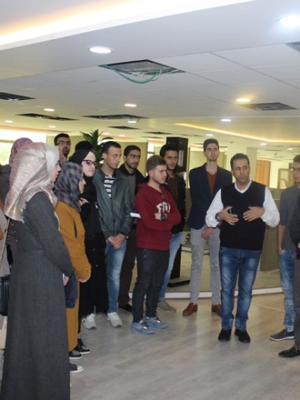 Palestine Polytechnic University (PPU) - فريق " تميز الخليل " المنفذ في جامعة بوليتكنك فلسطين ينظم زيارة إلى شركة رويال الصناعية التجارية
