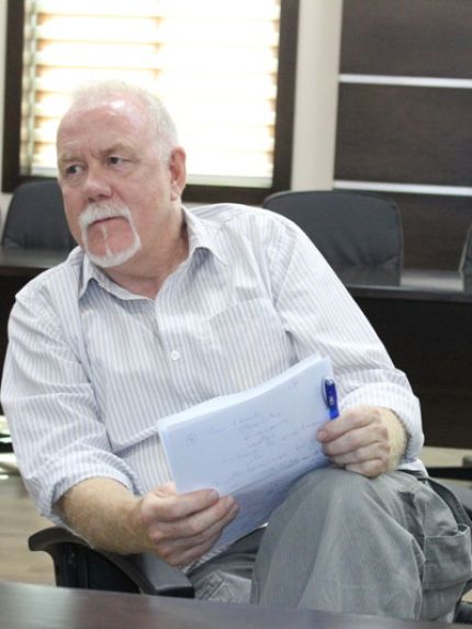 Palestine Polytechnic University (PPU) - جامعة بوليتكنك فلسطين تكرم المتطوع البريطاني ديفيد ساندرسون