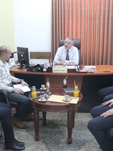 Palestine Polytechnic University (PPU) - جامعة بوليتكنك فلسطين وغرفة تجارة وصناعة وزراعة جنوب الخليل يبحثان آفاق التعاون المشترك