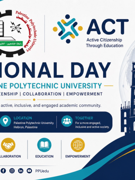 Palestine Polytechnic University (PPU) - اطلاق اليوم الوطني للتبادل الافتراضي من أجل المواطنة الفاعلة في جامعة بوليتكنيك فلسطين 