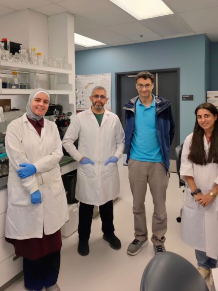 Palestine Polytechnic University (PPU) - الدكتور محمود نصار يختتم زيارة بحثية بجامعة McGill في مجال السقالات الحيوية لهندسة العظام