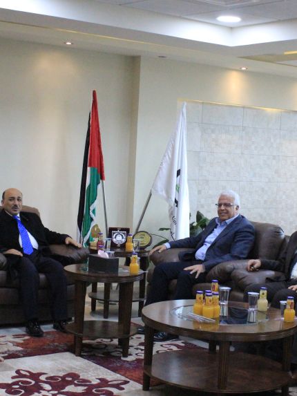 Palestine Polytechnic University (PPU) - وزير الأشغال العامة والإسكان الفلسطيني يزور جامعة بوليتكنك فلسطين ويبحث  آفاق التعاون المشترك