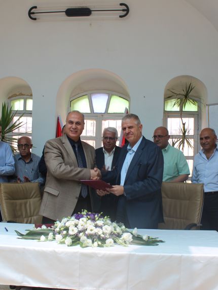 Palestine Polytechnic University (PPU) - جامعة بوليتكنك فلسطين توقع مذكرة تفاهم مشتركة مع لجنة اعمار الخليل