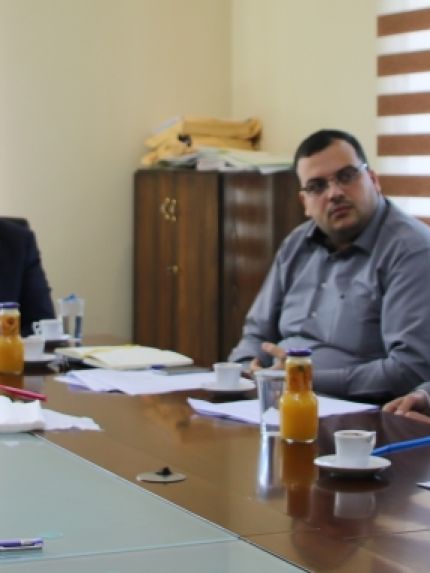Palestine Polytechnic University (PPU) - إجتماع مجلس إدارة مركز تطوير منتجات الأحذية والجلود في جامعة بوليتكنك فلسطين