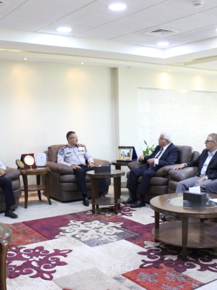 Palestine Polytechnic University (PPU) - جامعة بوليتكنك فلسطين تستقبل وفداً من الدفاع المدني الفلسطيني