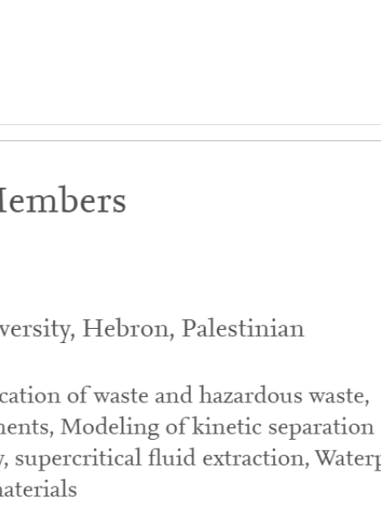 Palestine Polytechnic University (PPU) - عضوية أ.د ماهر الجعبري في مجلس تحرير المجلة العالمية لدى إلسفير "Elsevier"