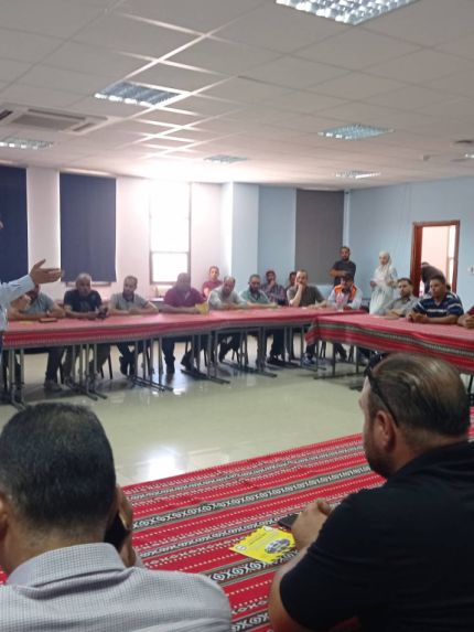 Palestine Polytechnic University (PPU) - جامعة بوليتكنك فلسطين ودائرة المياه والصرف الصحي في بلدية الخليل يعقدان ورشة عمل حول واقع السلامة والصحة المهنية