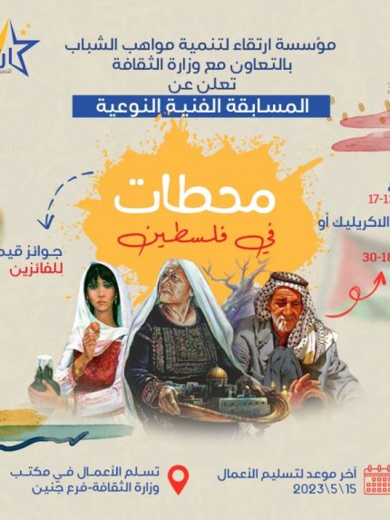 Palestine Polytechnic University (PPU) - " البوليتكنك " تفوز بالمركز الثالث على مستوى الوطن في مسابقة الرسم الفنية " محطات في فلسطين 2023م " 