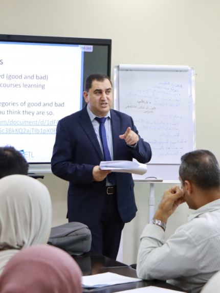 Palestine Polytechnic University (PPU) - مركز التميز في التعليم والتعلم ودائرة تحسين الجودة والاعتماد وكليتي الطب وعلوم الصحة وكلية طب الأسنان ينظمون ورشة عمل  حول مخرجات التعلم  PLOs and CLOs