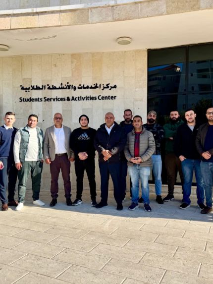 Palestine Polytechnic University (PPU) - جامعة بوليتكنك فلسطين تستقبل الاتحاد الفلسطيني لكمال الأجسام واللياقة البدنية .