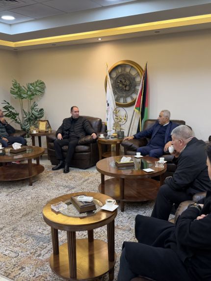 Palestine Polytechnic University (PPU) - رئيس جامعة بوليتكنك فلسطين يستقبل رئيس الاتحاد العام للرياضة العسكرية الفلسطينية لبحث آفاق التعاون وتطوير الأنشطة الرياضية