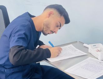 خلال التدريب السريري للطلبة في مستشفى الجمعية العربية ل…
