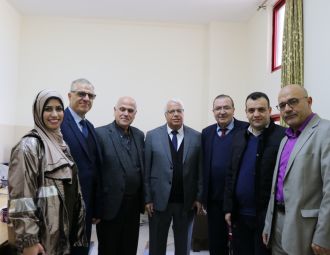 إدارة جامعة بوليتكنك فلسطين تقوم بجولة تفقدية لقاعات ال…